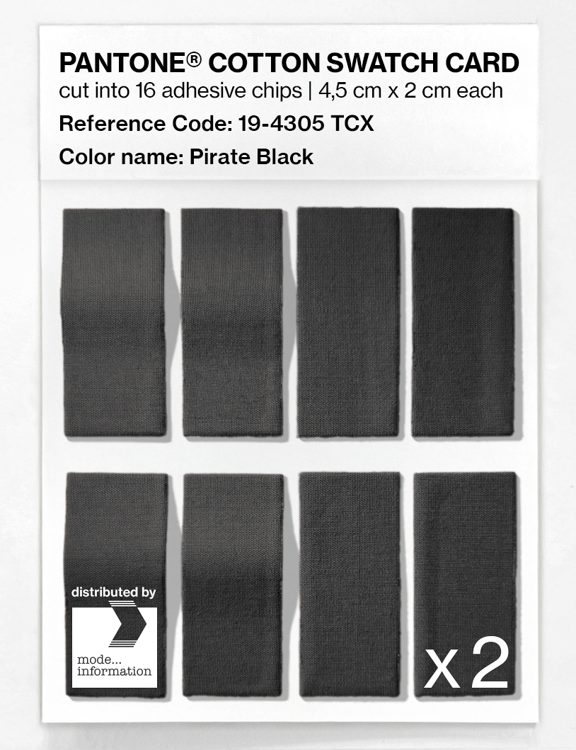 Artikelbild 5 des Artikels “PANTONE® COTTON SWATCH CARD 19-4305 TCX Pirate Black “