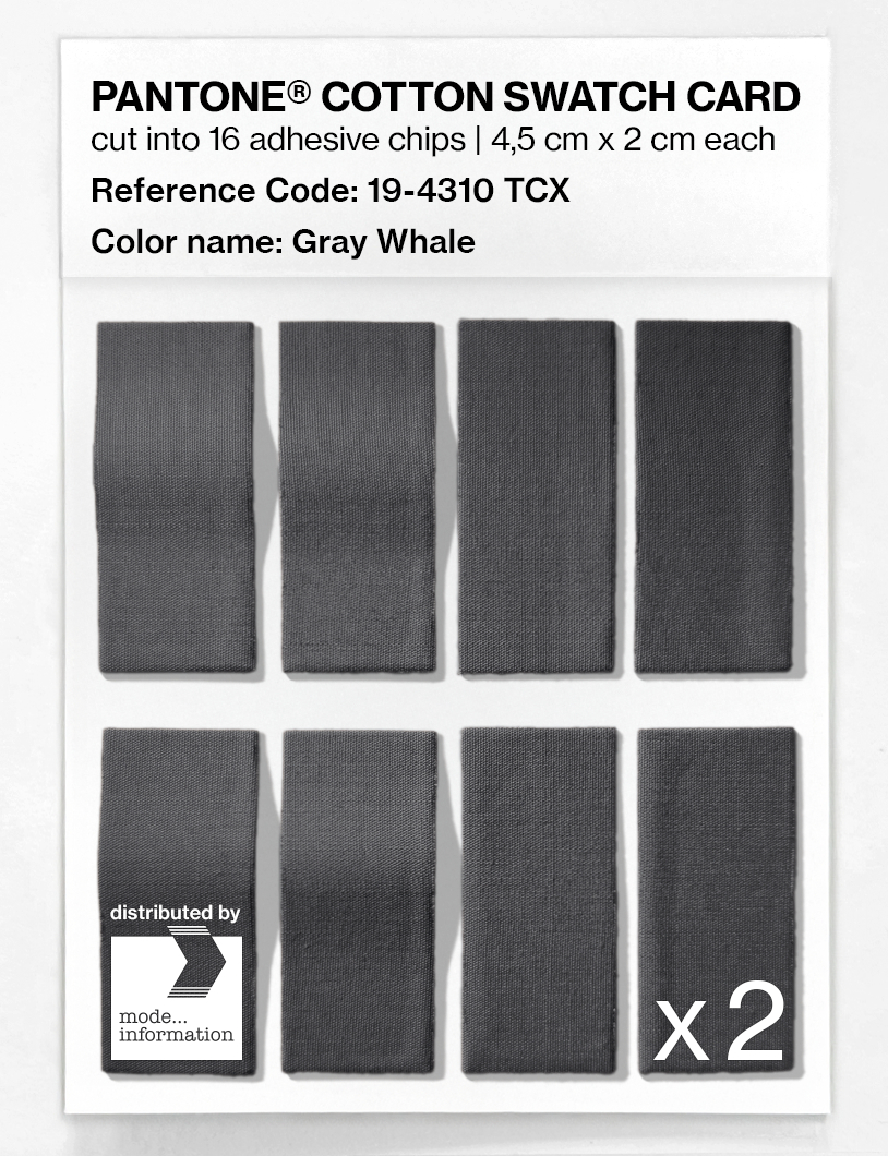 Artikelbild 5 des Artikels “PANTONE® COTTON SWATCH CARD 19-4310 TCX Gray Whale “