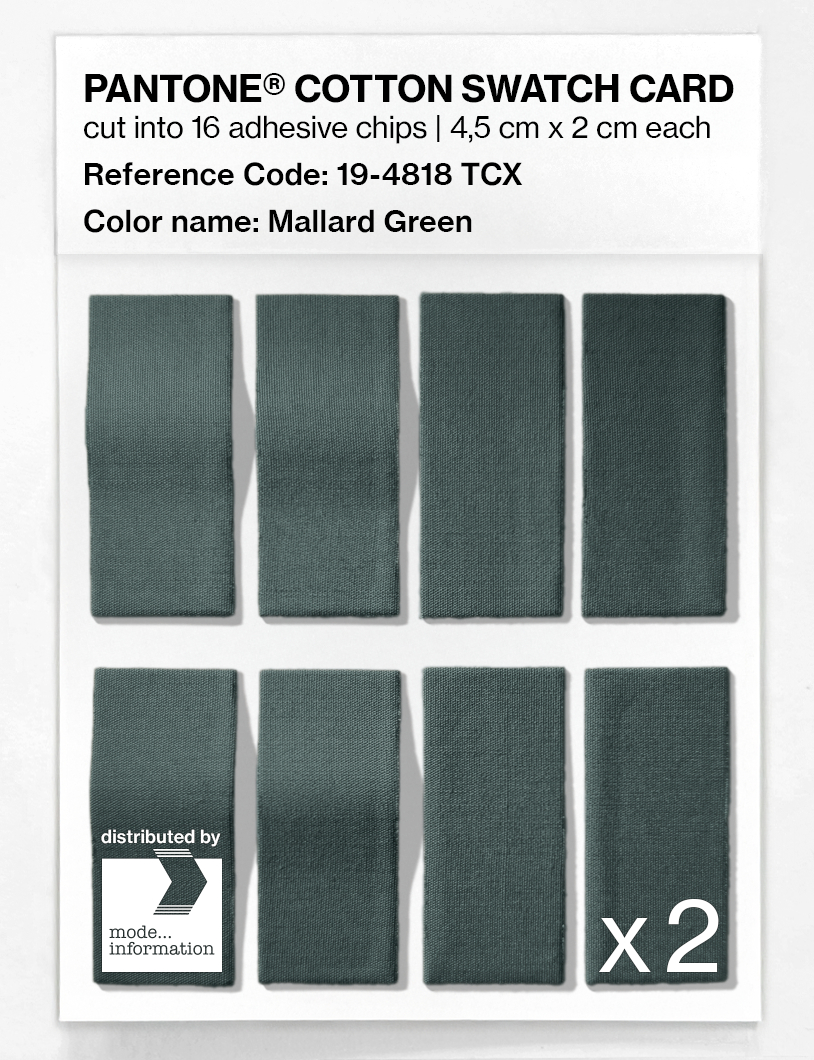 Artikelbild 5 des Artikels “PANTONE® COTTON SWATCH CARD 19-4818 TCX Mallard Green “