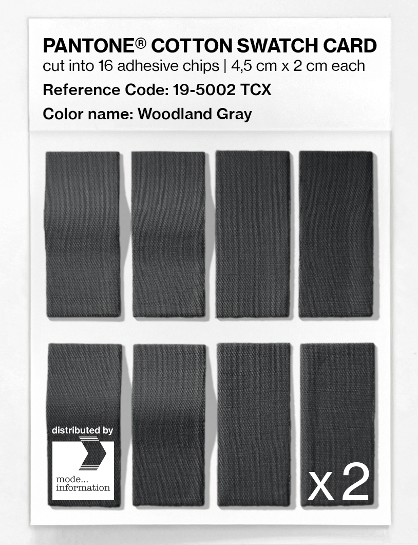 Artikelbild 5 des Artikels “PANTONE® COTTON SWATCH CARD 19-5002 TCX Woodland Gray “