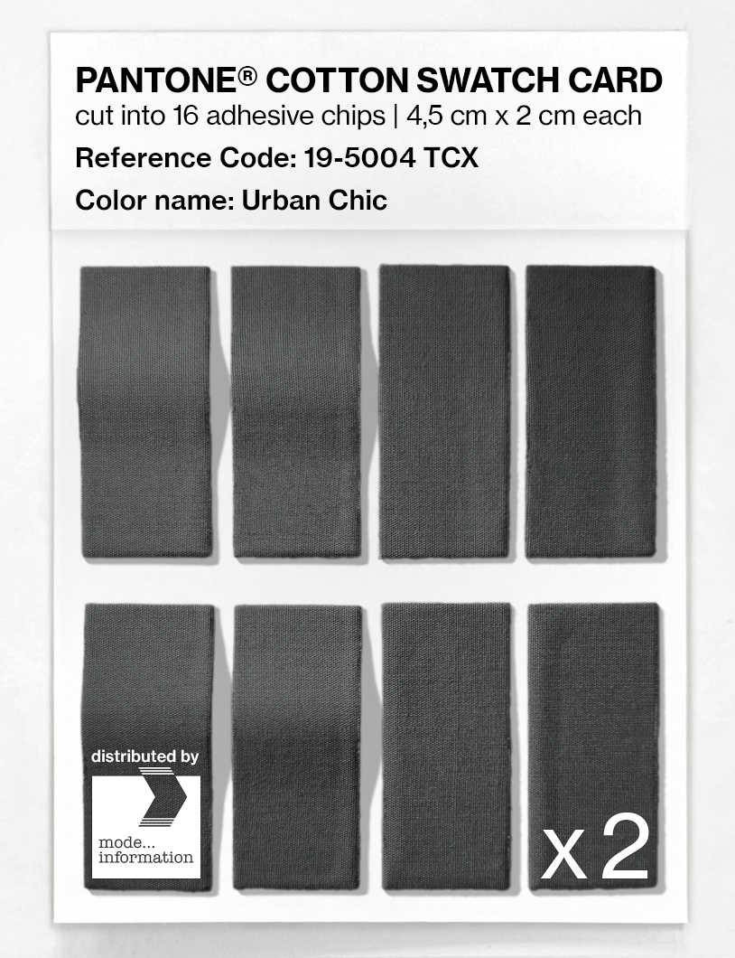 Product image 5 of the product “PANTONE® COTTON SWATCH CARD 19-5004 TCX Urban Chic ”