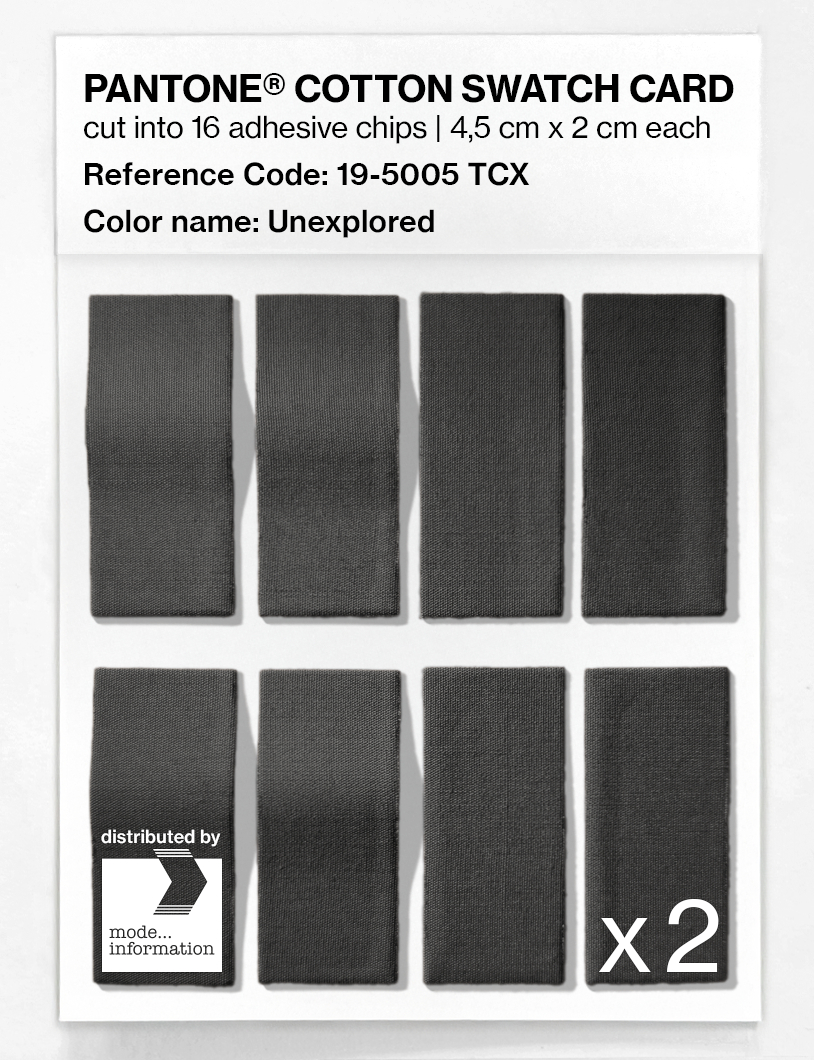 Artikelbild 5 des Artikels “PANTONE® COTTON SWATCH CARD 19-5005 TCX Unexplored “