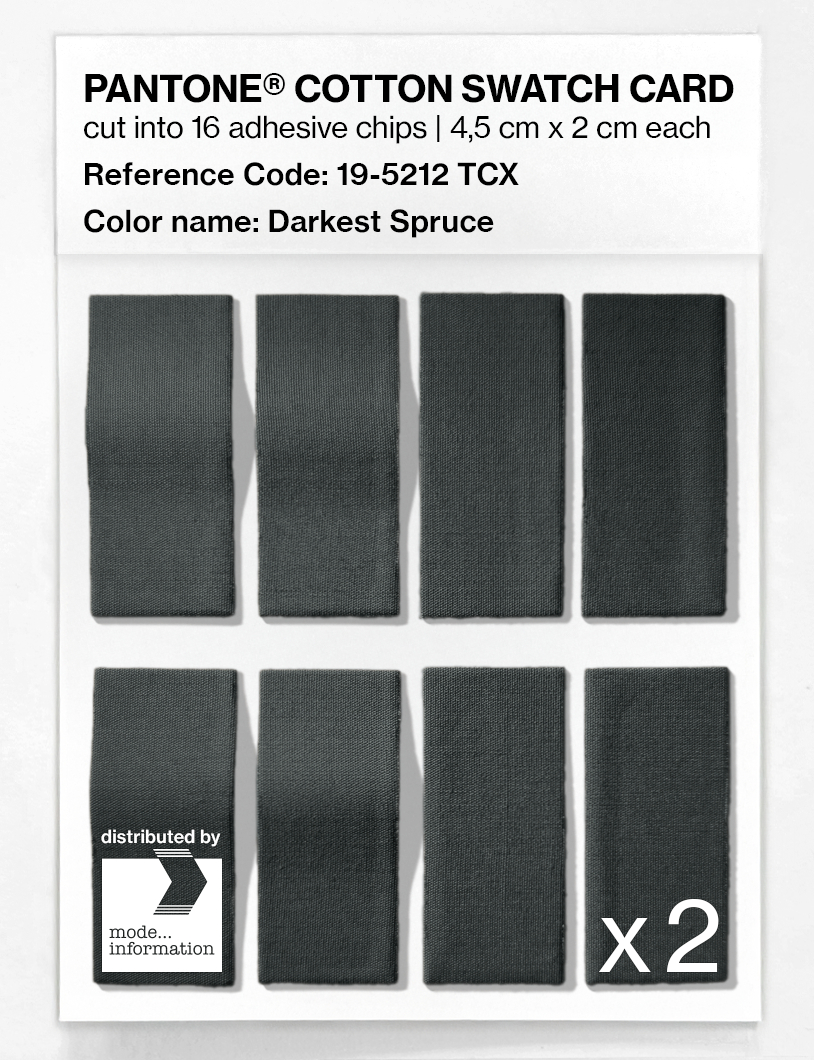Artikelbild 5 des Artikels “PANTONE® COTTON SWATCH CARD 19-5212 TCX Darkest Spruce “