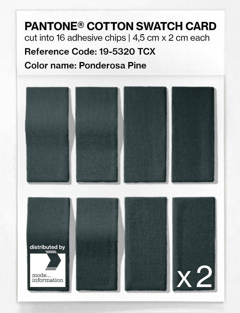 Product image 5 of the product “PANTONE® COTTON SWATCH CARD 19-5320 TCX Ponderosa Pine ”