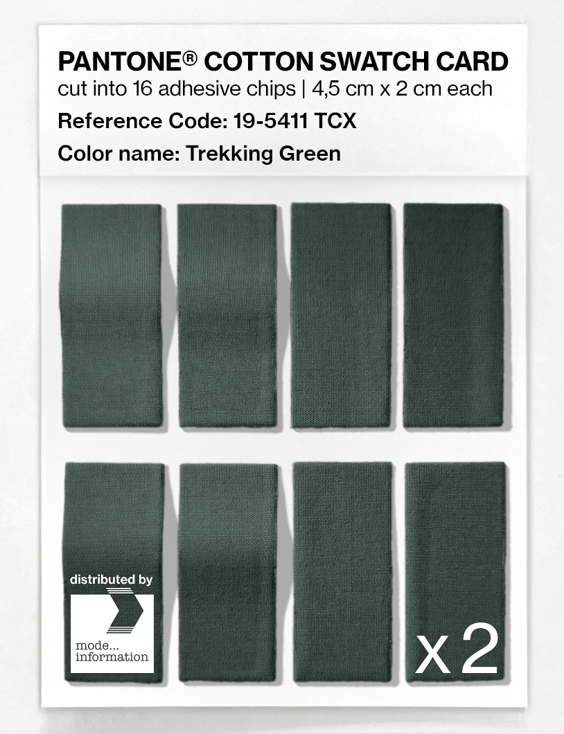 Artikelbild 5 des Artikels “PANTONE® COTTON SWATCH CARD 19-5411 TCX Trekking Green “