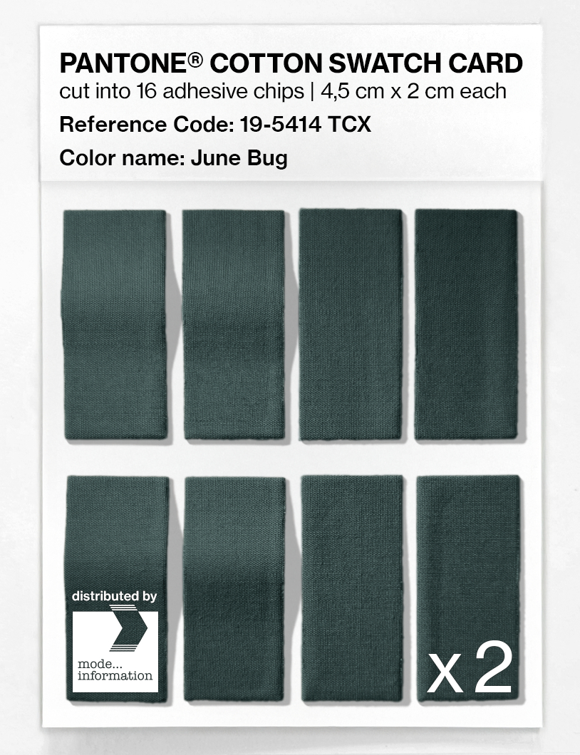 Artikelbild 5 des Artikels “PANTONE® COTTON SWATCH CARD 19-5414 TCX June Bug “