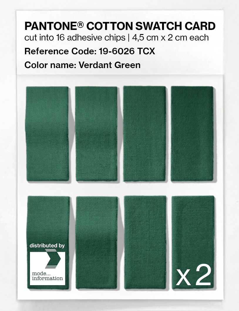 Artikelbild 5 des Artikels “PANTONE® COTTON SWATCH CARD 19-6026 TCX Verdant Green “