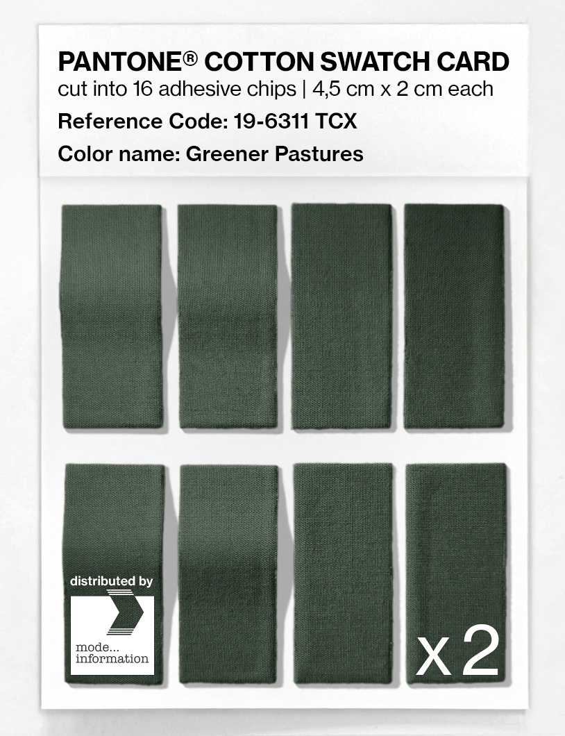 Artikelbild 5 des Artikels “PANTONE® COTTON SWATCH CARD 19-6311 TCX Greener Pastures “