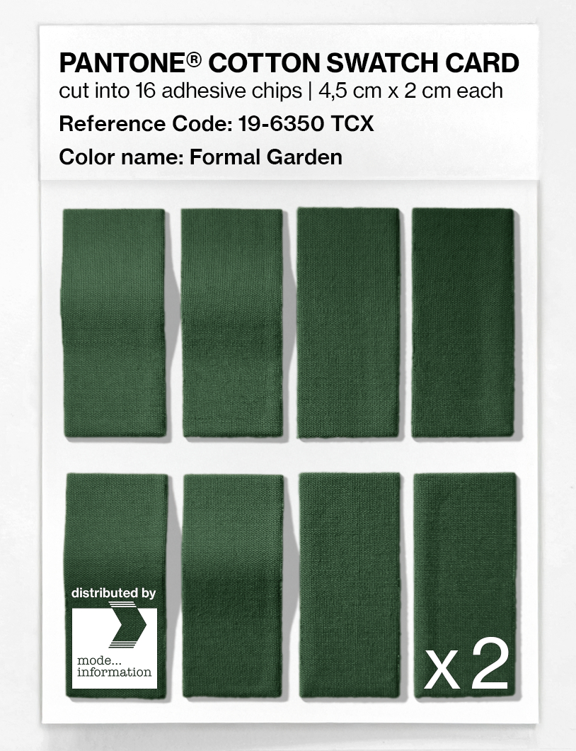 Artikelbild 5 des Artikels “PANTONE® COTTON SWATCH CARD 19-6350 TCX Formal Garden “
