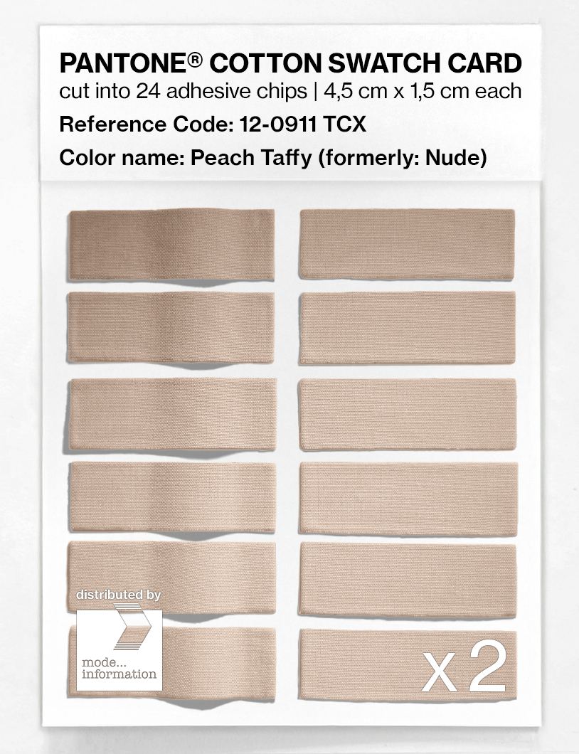 Product image 6 of the product “PANTONE® COTTON SWATCH CARD 12-0911 TCX Nude ”
