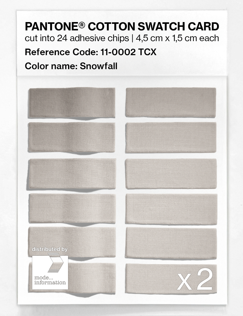 Artikelbild 6 des Artikels “PANTONE® COTTON SWATCH CARD 11-0002 TCX Snowfall “