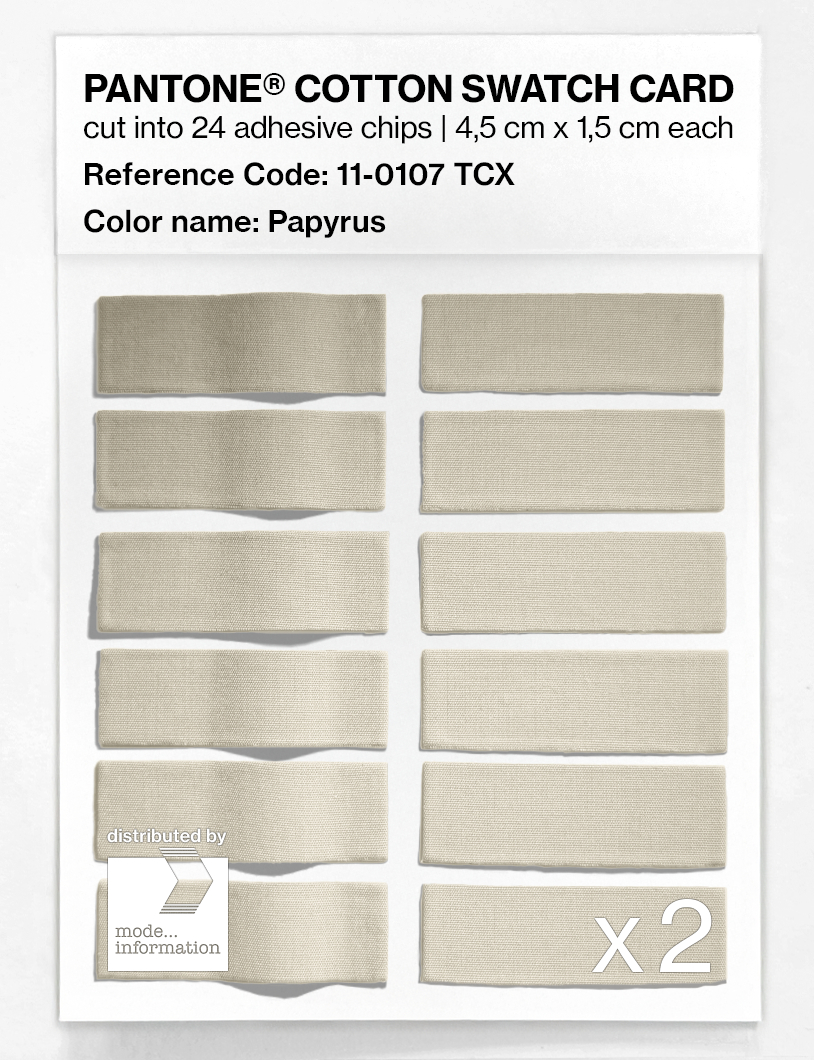 Artikelbild 6 des Artikels “PANTONE® COTTON SWATCH CARD 11-0107 TCX Papyrus “