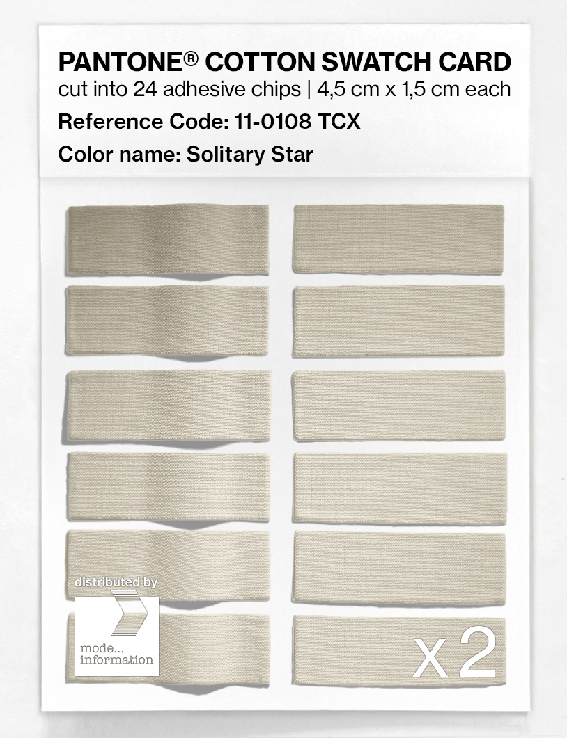 Artikelbild 6 des Artikels “PANTONE® COTTON SWATCH CARD 11-0108 TCX Solitary Star “