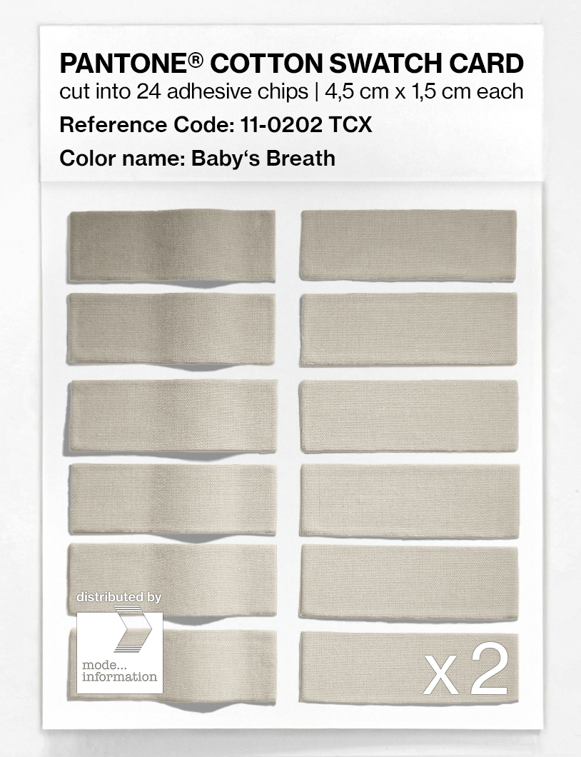 Artikelbild 6 des Artikels “PANTONE® COTTON SWATCH CARD 11-0202 TCX Baby's Breath “