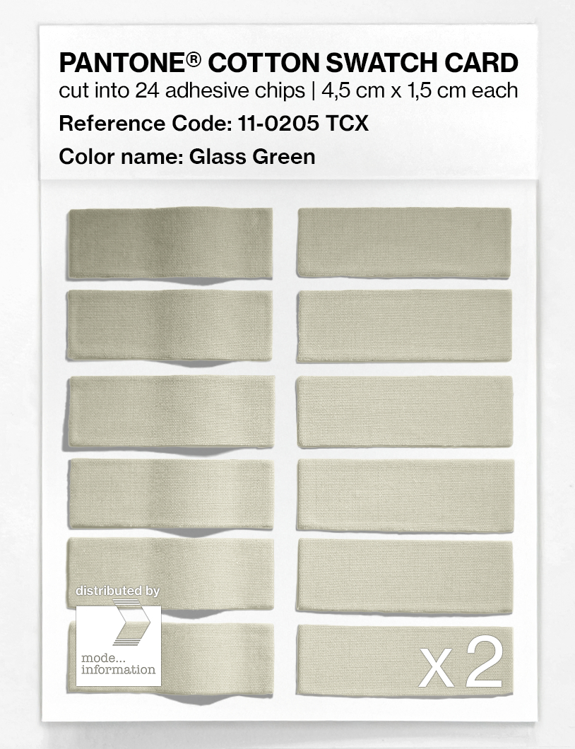 Artikelbild 6 des Artikels “PANTONE® COTTON SWATCH CARD 11-0205 TCX Glass Green “