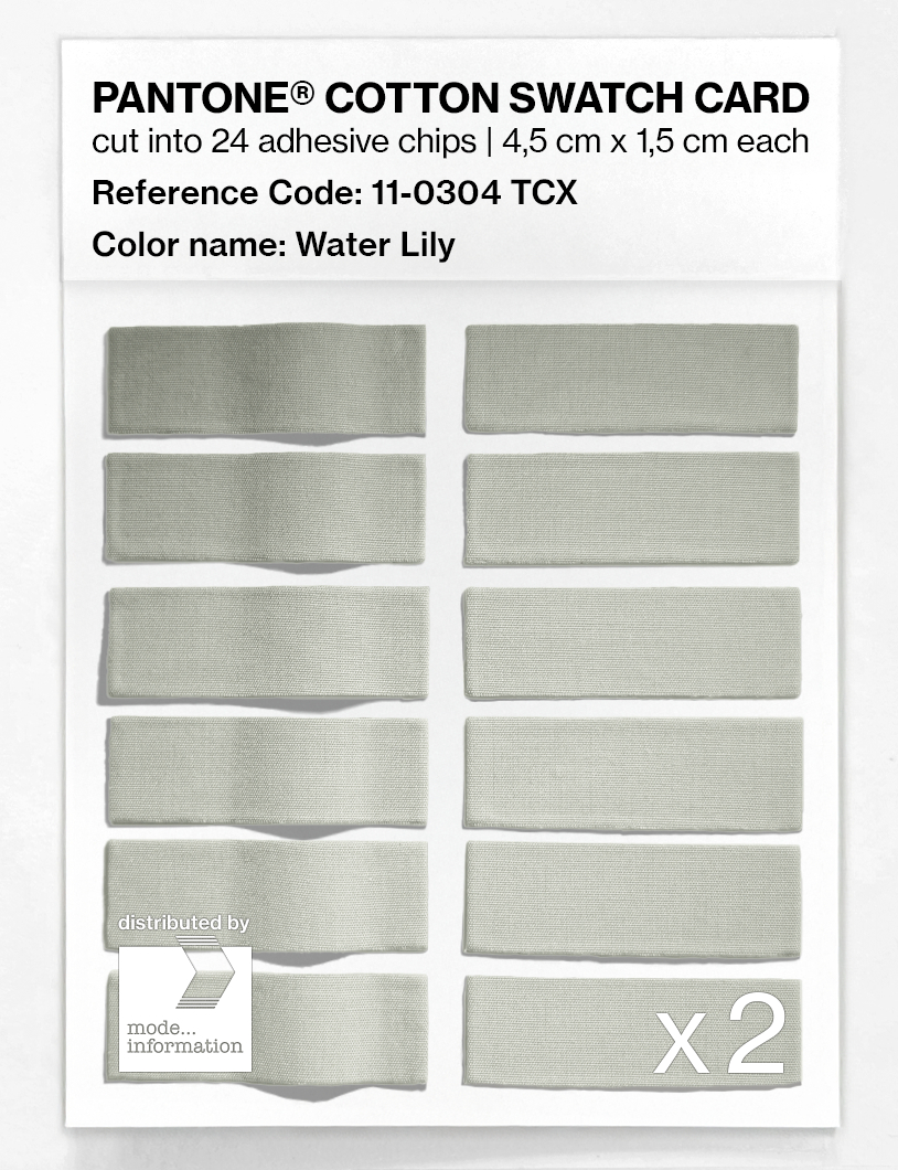 Product image 6 of the product “PANTONE® COTTON SWATCH CARD 11-0304 TCX Water Lily ”