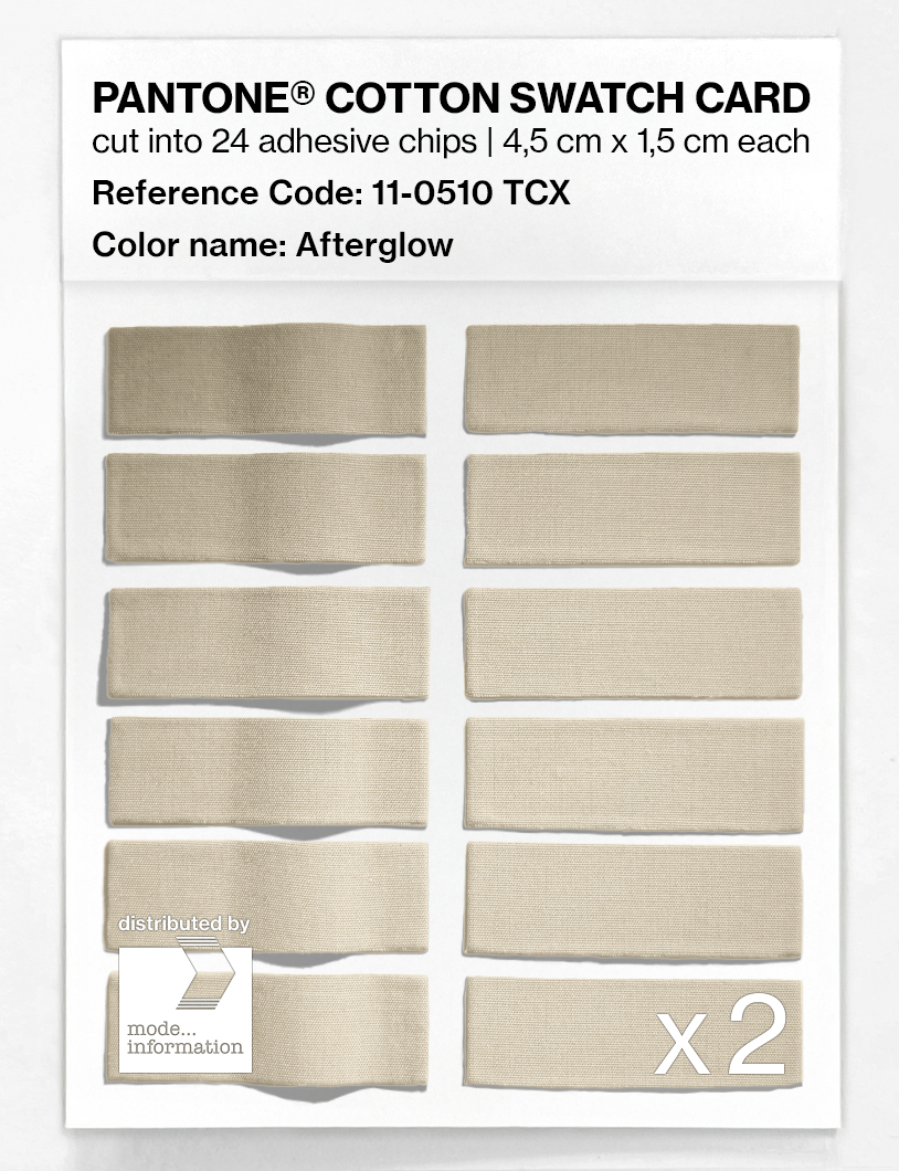 Product image 6 of the product “PANTONE® COTTON SWATCH CARD 11-0510 TCX Afterglow ”