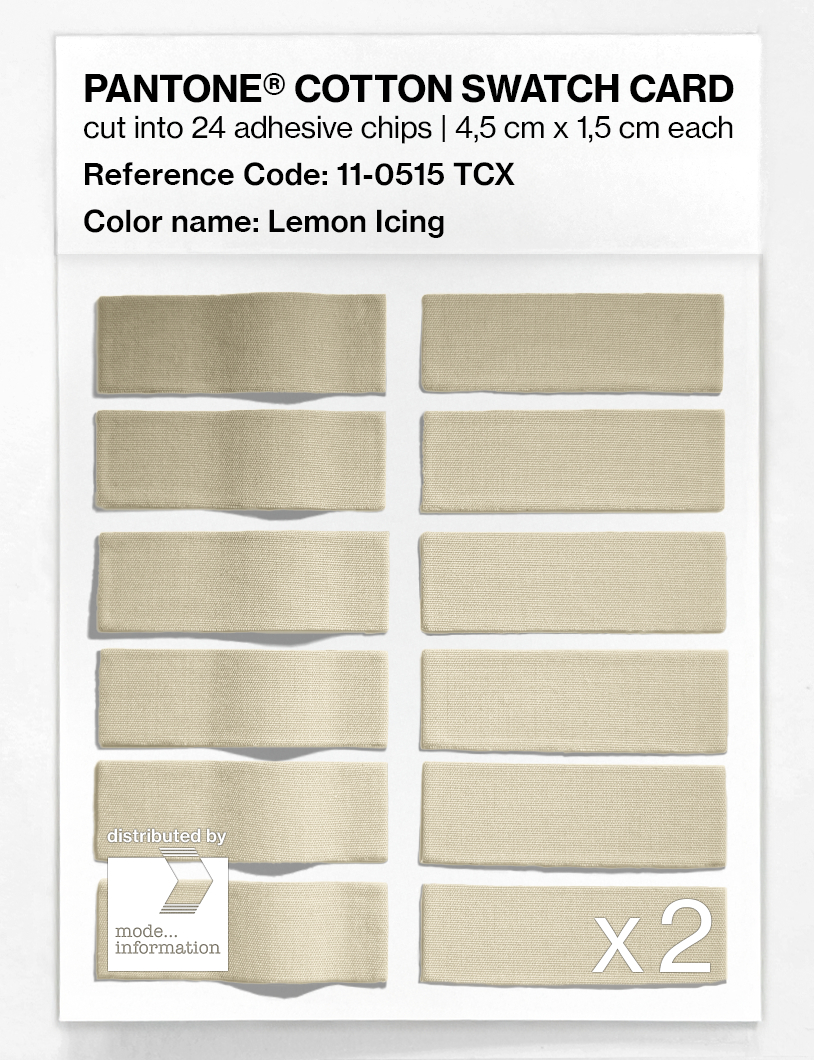 Artikelbild 6 des Artikels “PANTONE® COTTON SWATCH CARD 11-0515 TCX Lemon Icing “