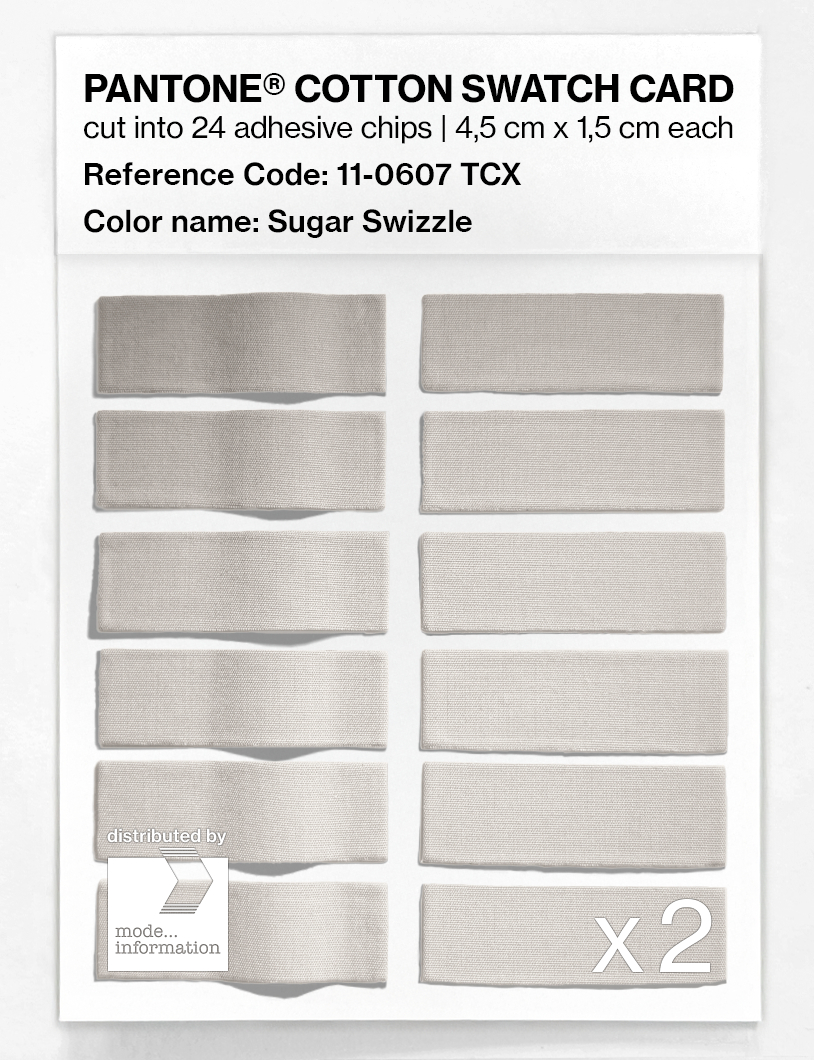 Artikelbild 6 des Artikels “PANTONE® COTTON SWATCH CARD 11-0607 TCX Sugar Swizzle “