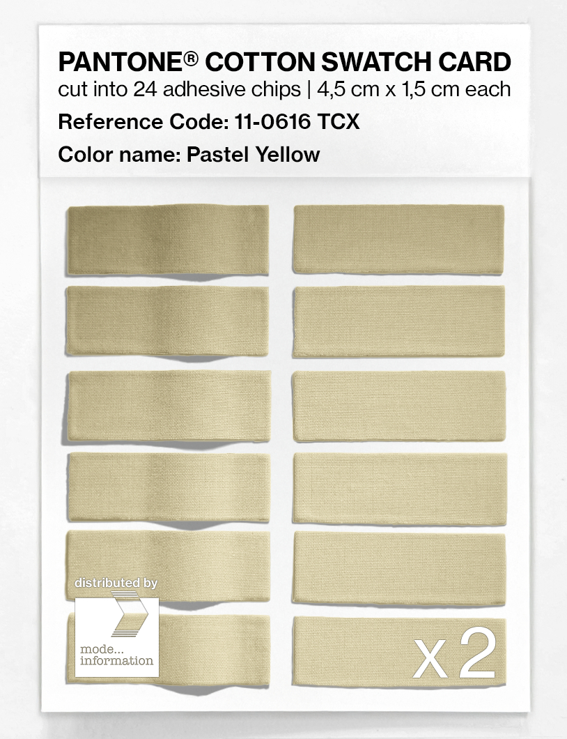 Artikelbild 6 des Artikels “PANTONE® COTTON SWATCH CARD 11-0616 TCX Pastel Yellow “