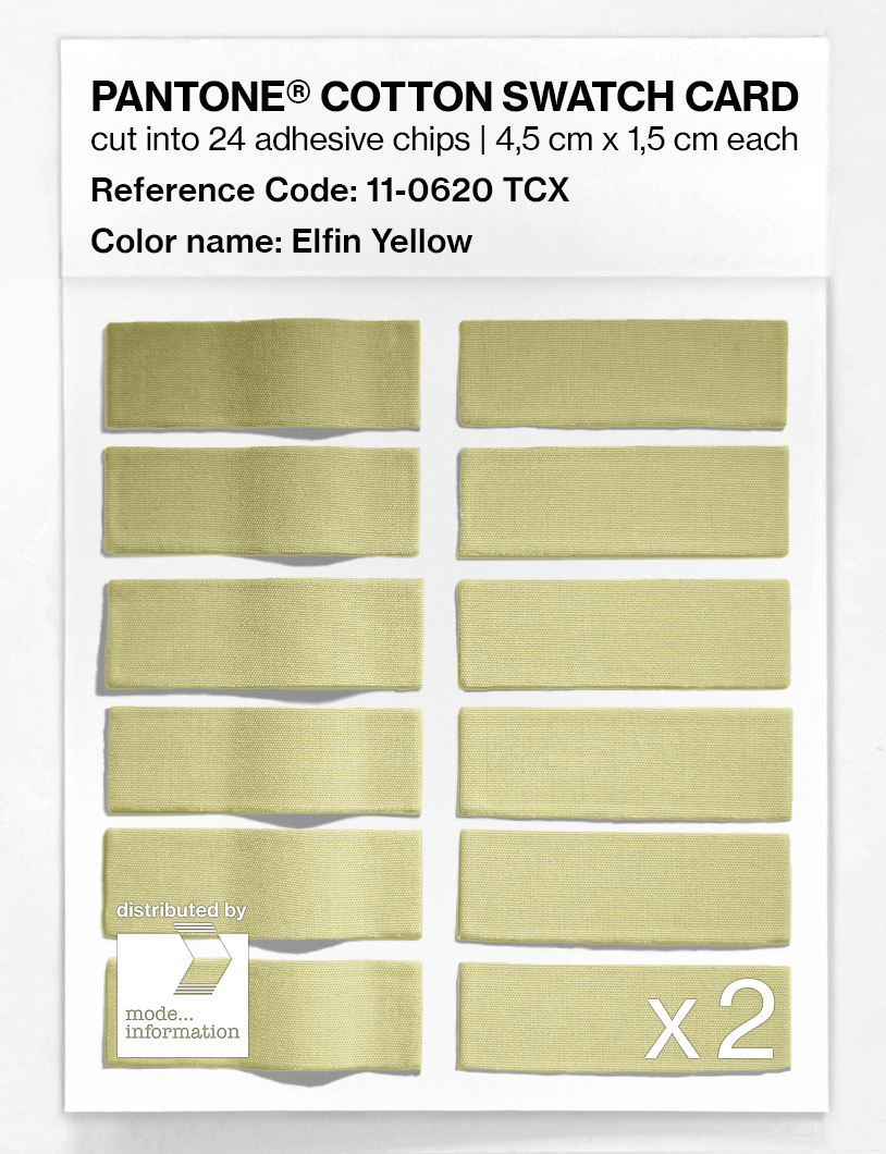Artikelbild 6 des Artikels “PANTONE® COTTON SWATCH CARD 11-0620 TCX Elfin Yellow “