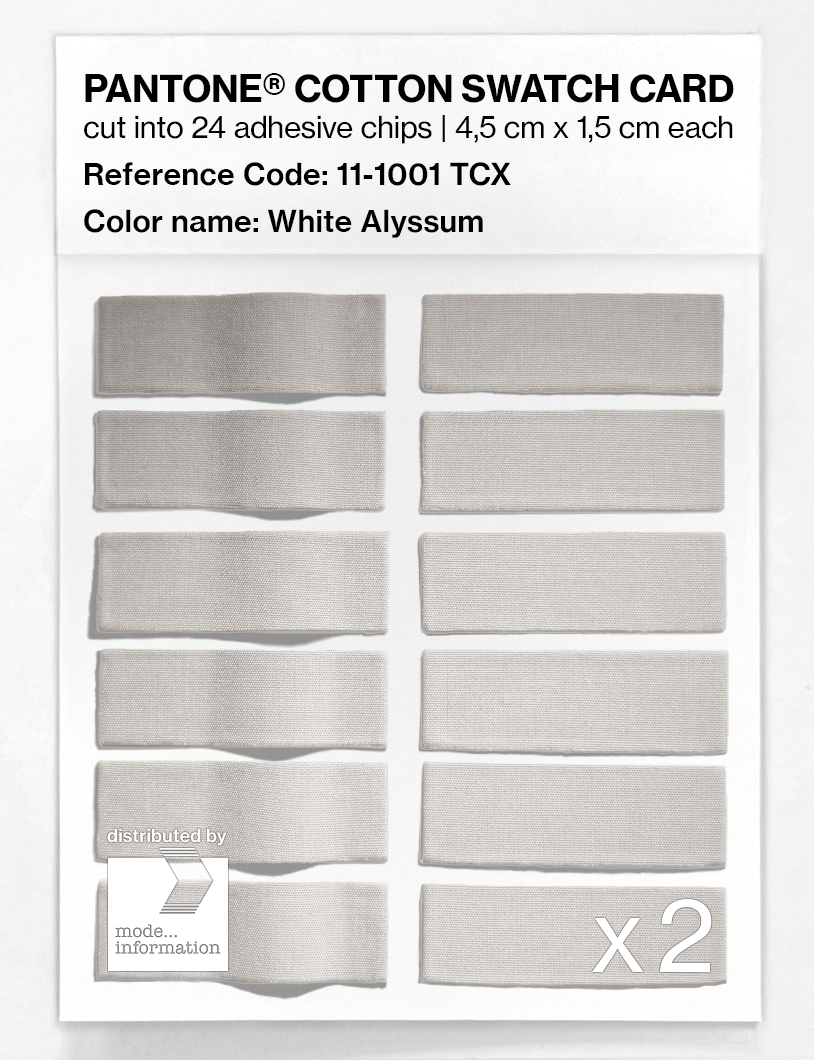Artikelbild 6 des Artikels “PANTONE® COTTON SWATCH CARD 11-1001 TCX White Alyssum “