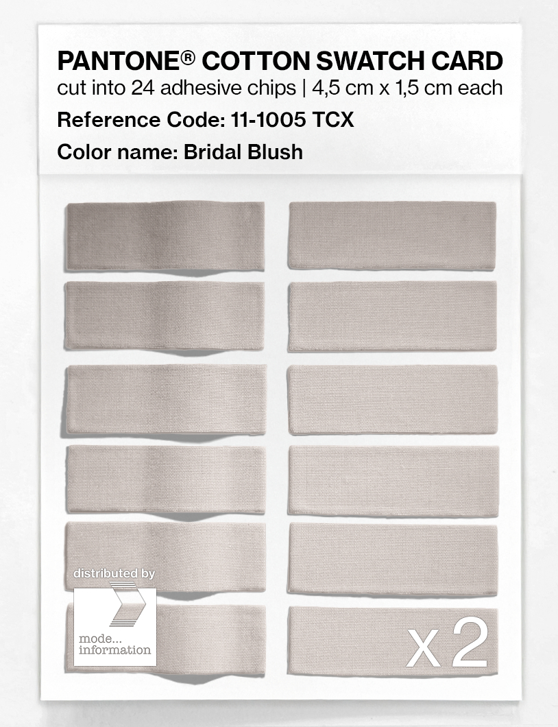 Artikelbild 6 des Artikels “PANTONE® COTTON SWATCH CARD 11-1005 TCX Bridal Blush “
