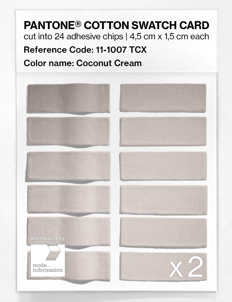 Artikelbild 6 des Artikels “PANTONE® COTTON SWATCH CARD 11-1007 TCX Coconut Cream “