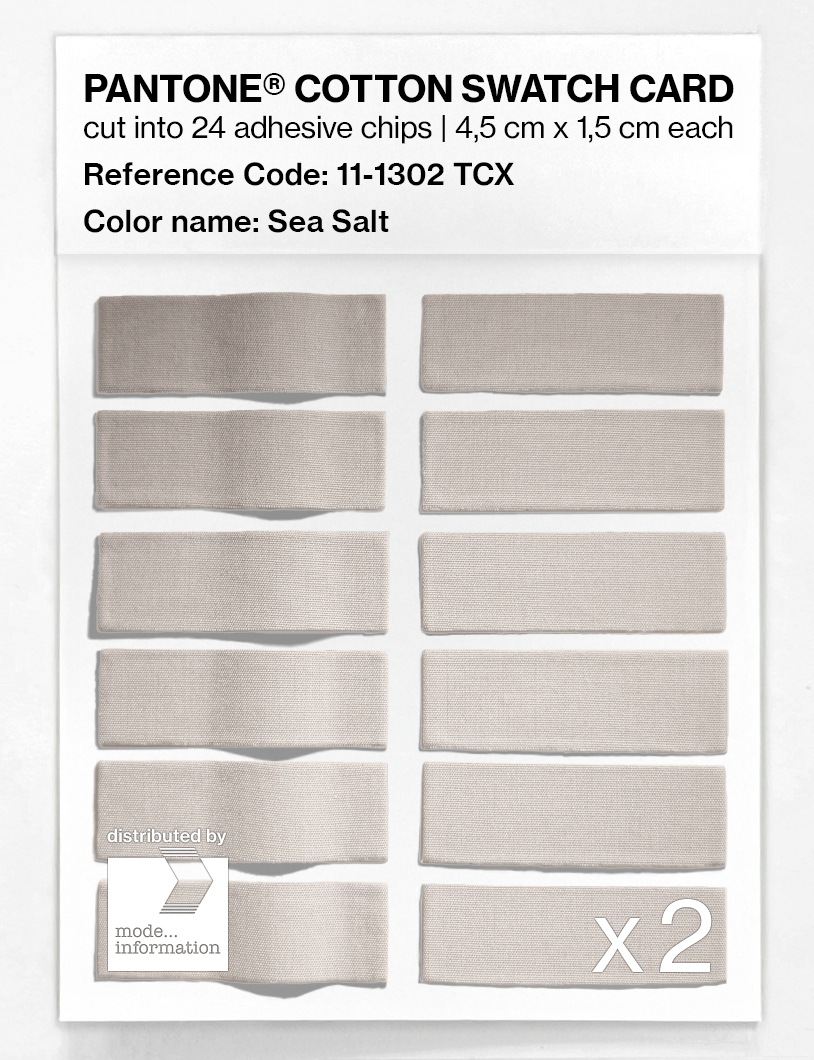 Artikelbild 6 des Artikels “PANTONE® COTTON SWATCH CARD 11-1302 TCX Sea Salt “