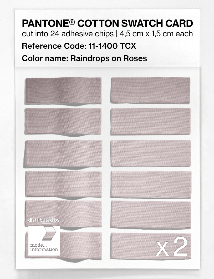 Artikelbild 6 des Artikels “PANTONE® COTTON SWATCH CARD 11-1400 TCX Raindrops on Roses “