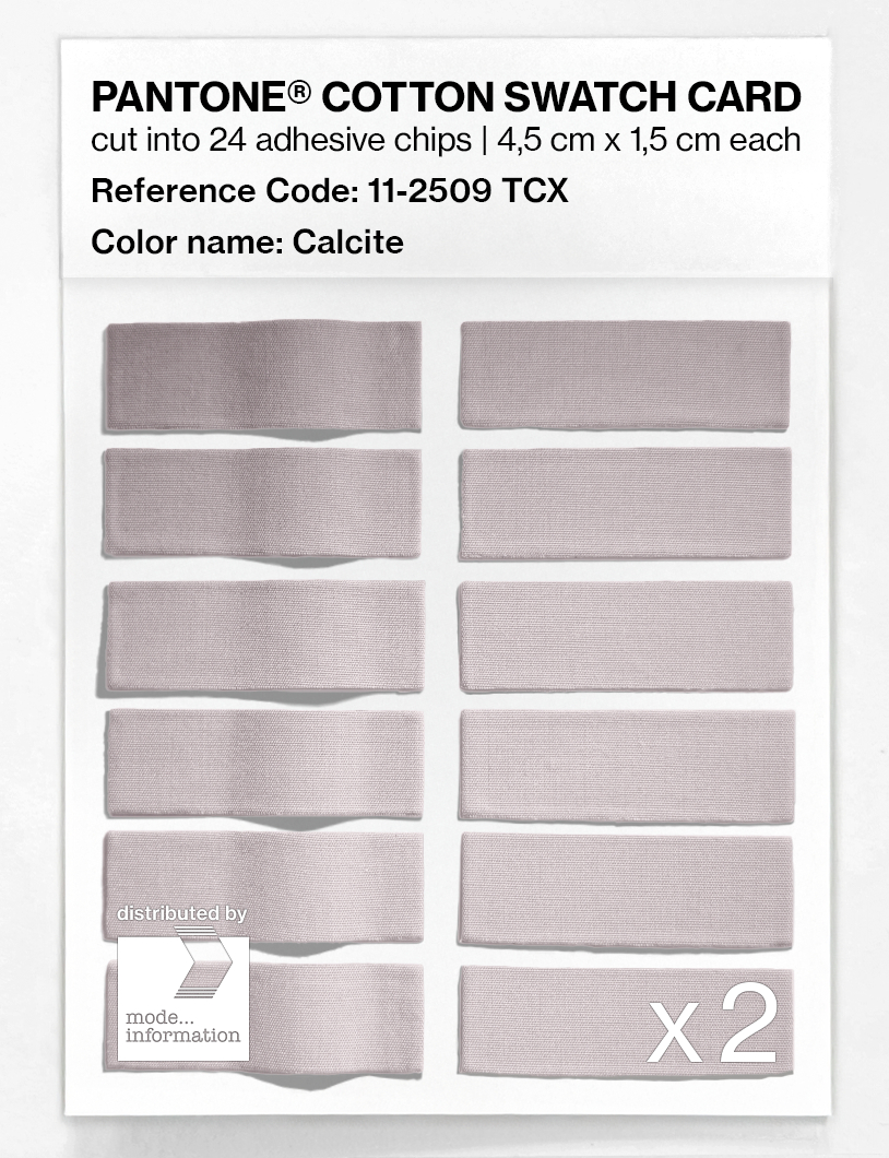 Product image 6 of the product “PANTONE® COTTON SWATCH CARD 11-2509 TCX Calcite ”