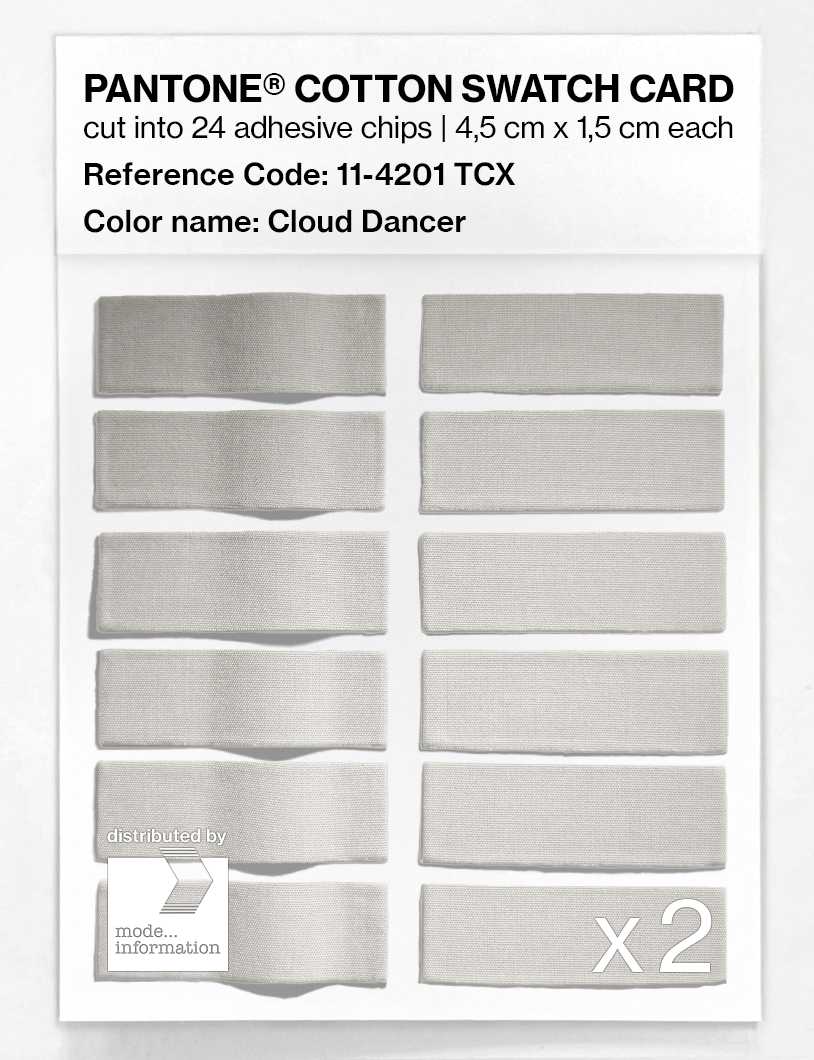Artikelbild 6 des Artikels “PANTONE® COTTON SWATCH CARD 11-4201 TCX Cloud Dancer “