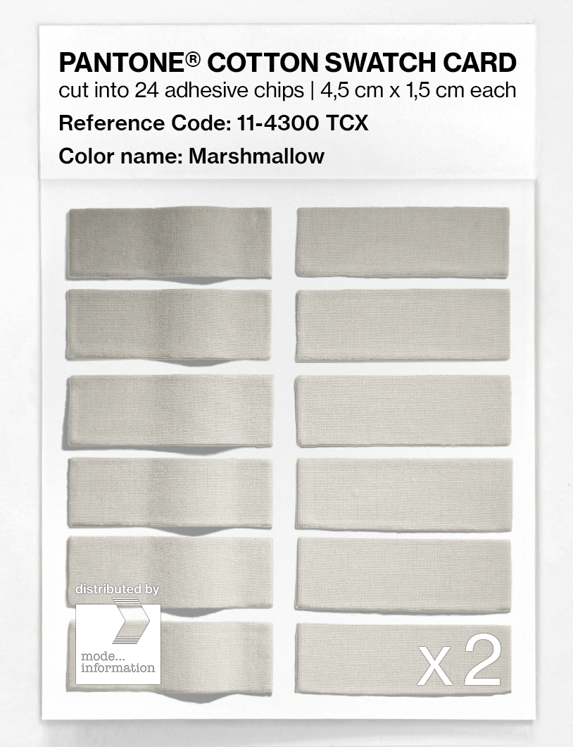 Artikelbild 6 des Artikels “PANTONE® COTTON SWATCH CARD 11-4300 TCX Marshmallow “