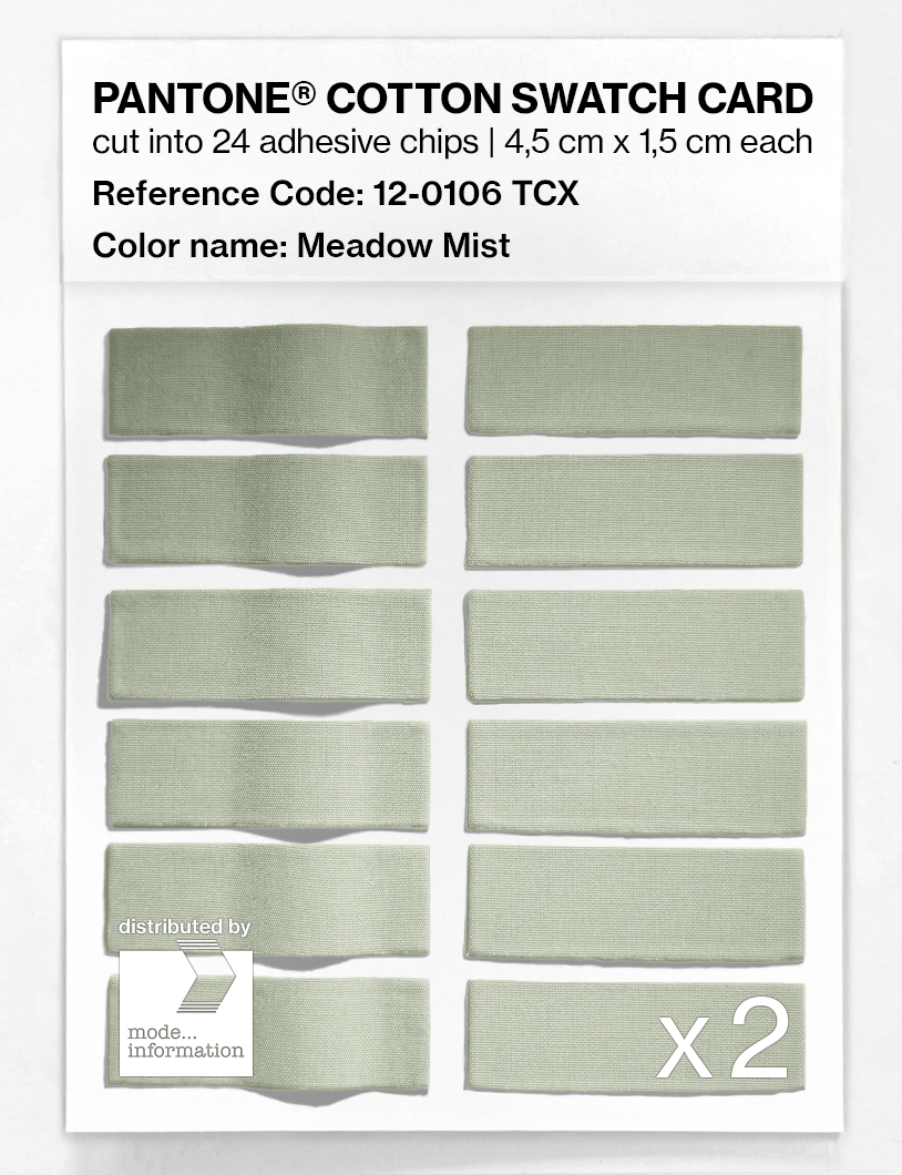 Artikelbild 6 des Artikels “PANTONE® COTTON SWATCH CARD 12-0106 TCX Meadow Mist “