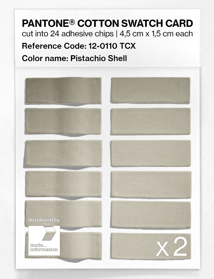 Artikelbild 6 des Artikels “PANTONE® COTTON SWATCH CARD 12-0110 TCX Pistachio Shell “