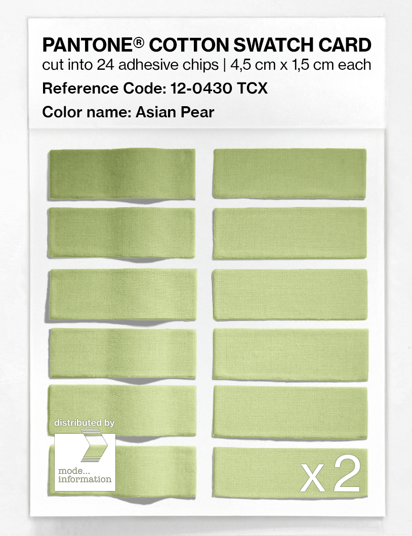 Artikelbild 6 des Artikels “PANTONE® COTTON SWATCH CARD 12-0430 TCX Asian Pear “