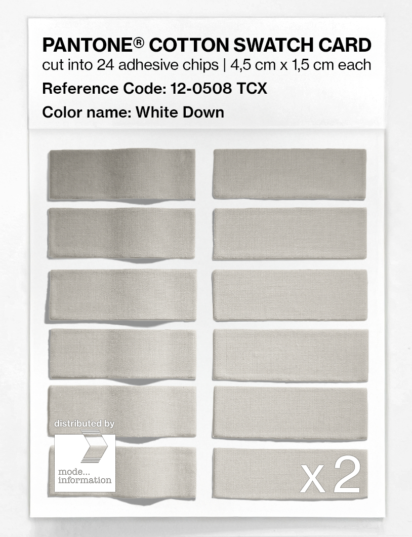Artikelbild 6 des Artikels “PANTONE® COTTON SWATCH CARD 12-0508 TCX White Down “