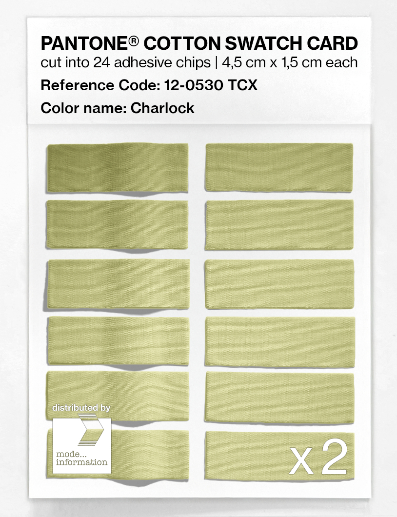 Product image 6 of the product “PANTONE® COTTON SWATCH CARD 12-0530 TCX Charlock ”