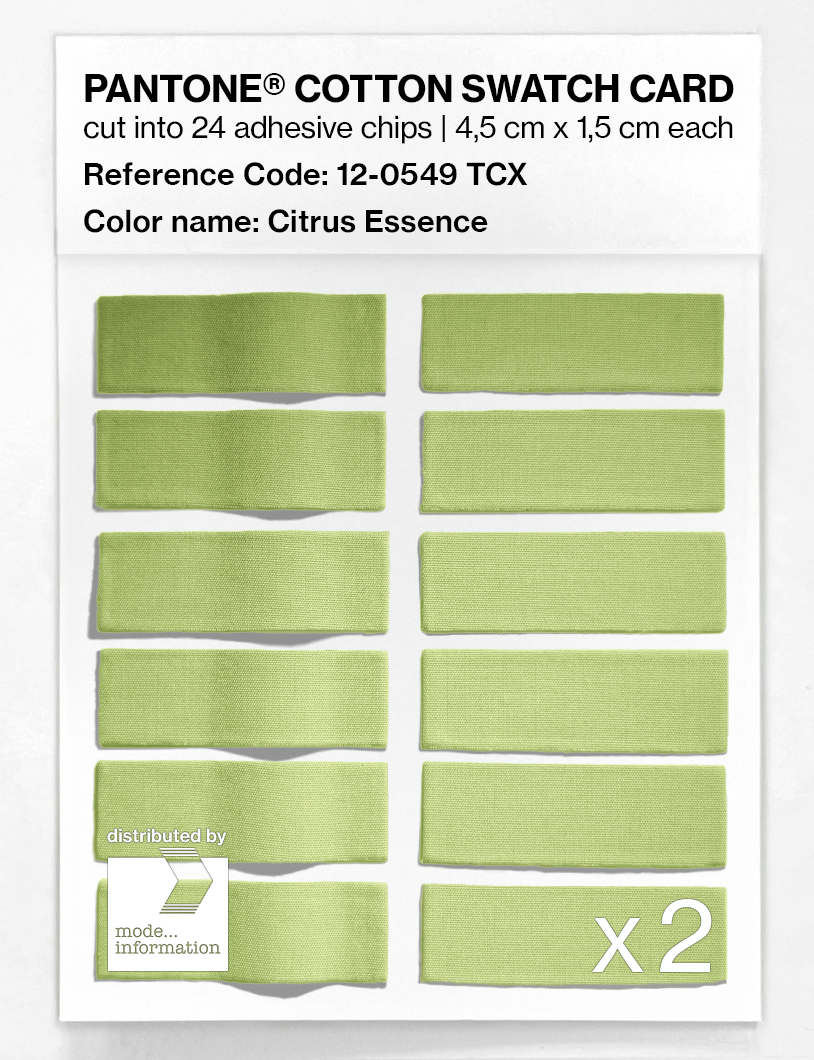 Artikelbild 6 des Artikels “PANTONE® COTTON SWATCH CARD 12-0549 TCX Citrus Essence “