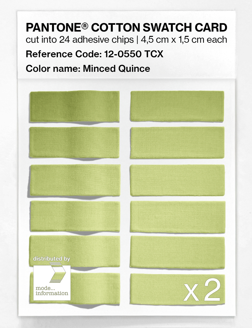 Artikelbild 6 des Artikels “PANTONE® COTTON SWATCH CARD 12-0550 TCX Minced Quince “