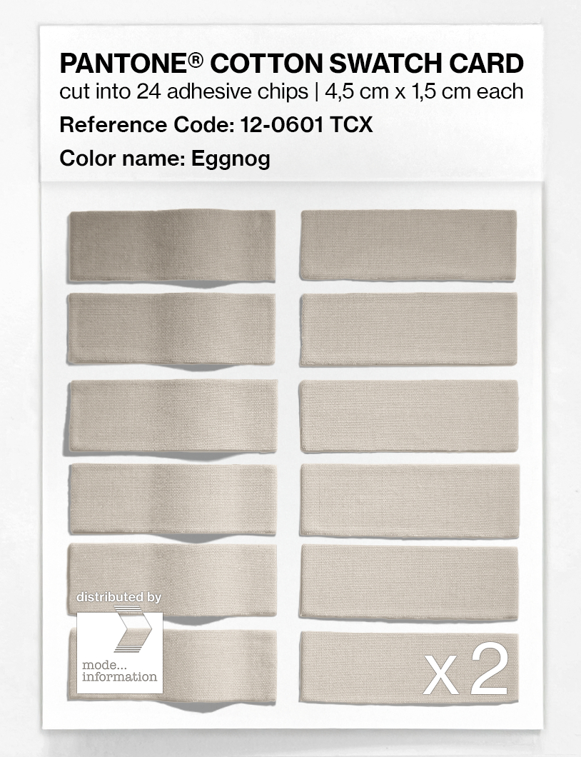 Artikelbild 6 des Artikels “PANTONE® COTTON SWATCH CARD 12-0601 TCX Eggnog “