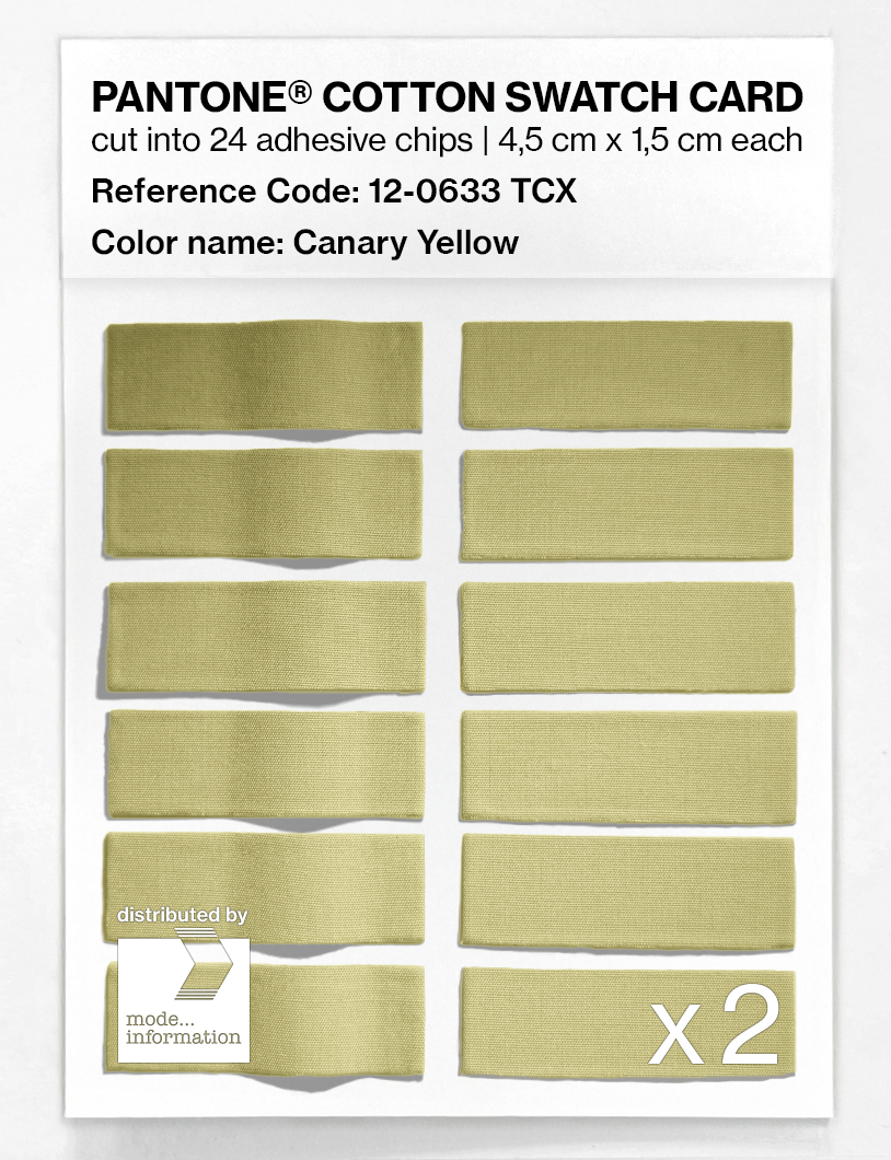 Artikelbild 6 des Artikels “PANTONE® COTTON SWATCH CARD 12-0633 TCX Canary Yellow “