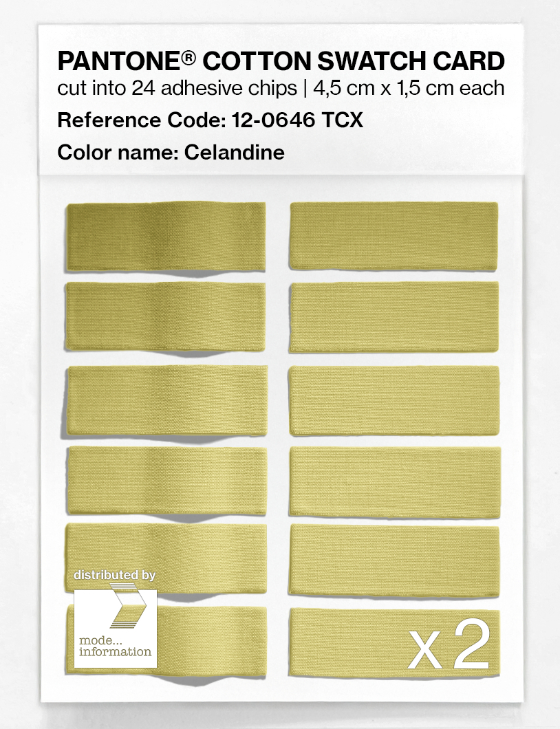 Artikelbild 6 des Artikels “PANTONE® COTTON SWATCH CARD 12-0646 TCX Celandine “