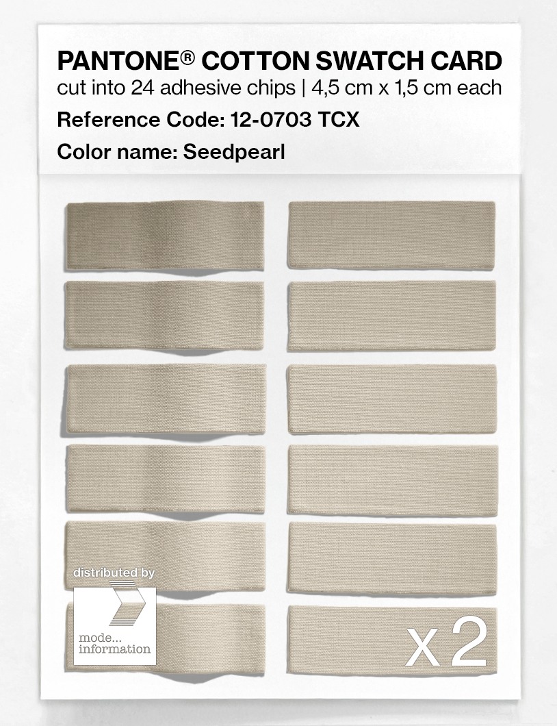 Artikelbild 6 des Artikels “PANTONE® COTTON SWATCH CARD 12-0703 TCX Seedpearl “