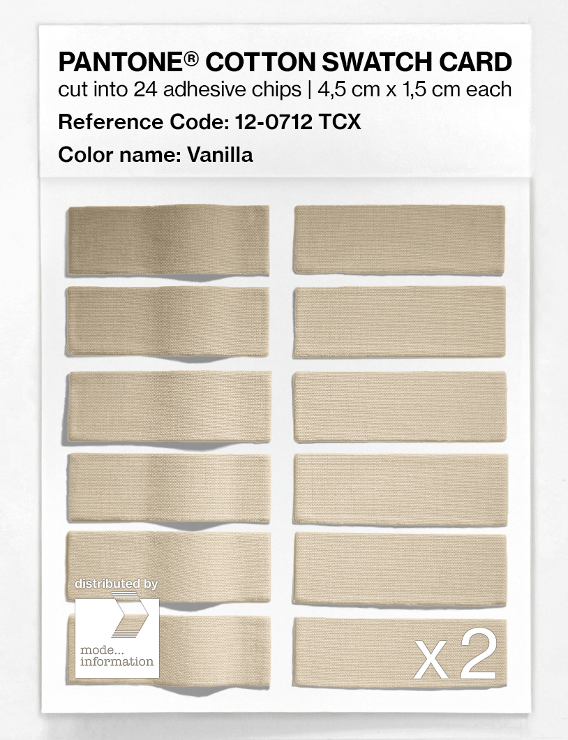 Artikelbild 6 des Artikels “PANTONE® COTTON SWATCH CARD 12-0712 TCX Vanilla “