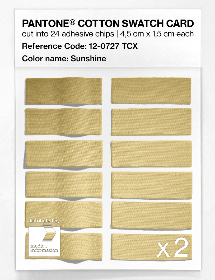 Artikelbild 6 des Artikels “PANTONE® COTTON SWATCH CARD 12-0727 TCX Sunshine “