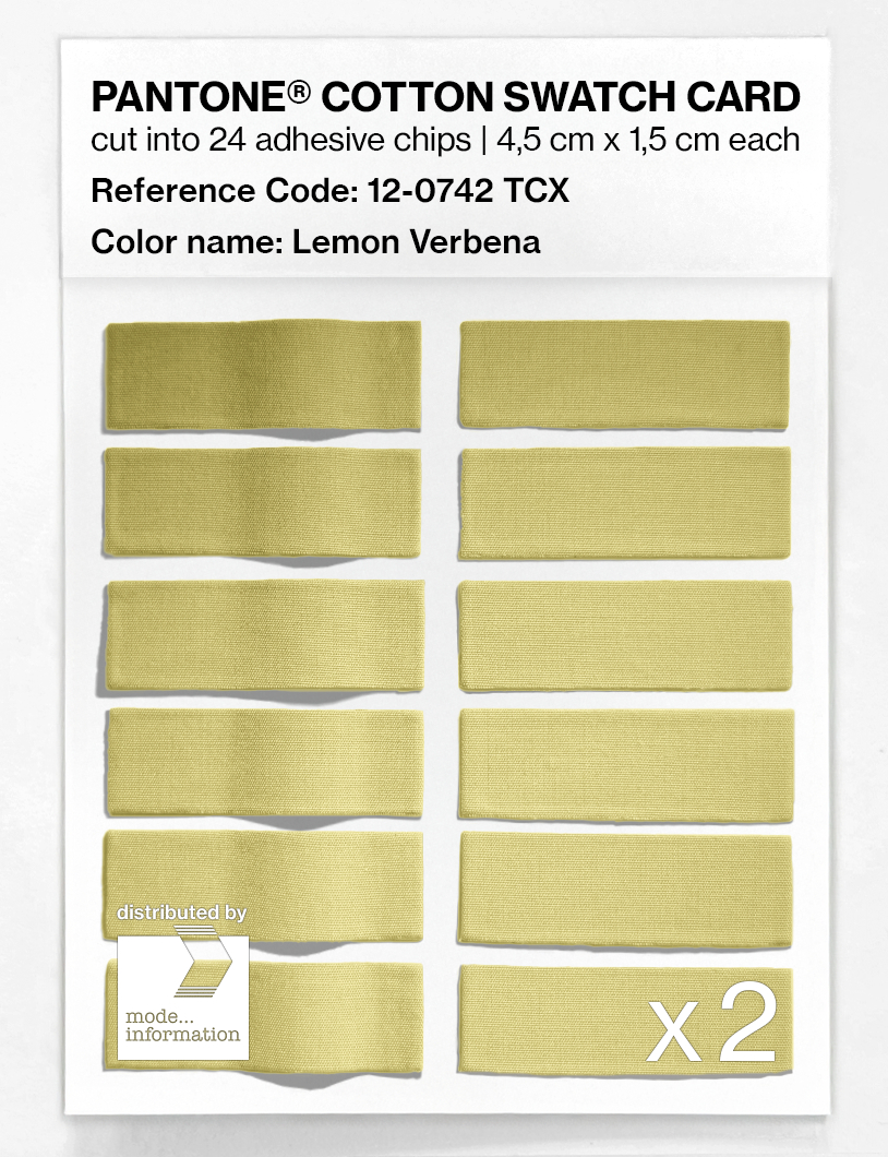 Artikelbild 6 des Artikels “PANTONE® COTTON SWATCH CARD 12-0742 TCX Lemon Verbena “