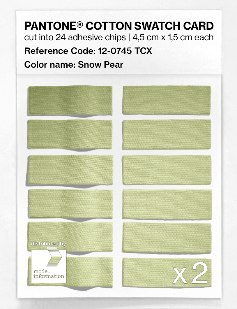 Artikelbild 6 des Artikels “PANTONE® COTTON SWATCH CARD 12-0745 TCX Snow Pear “