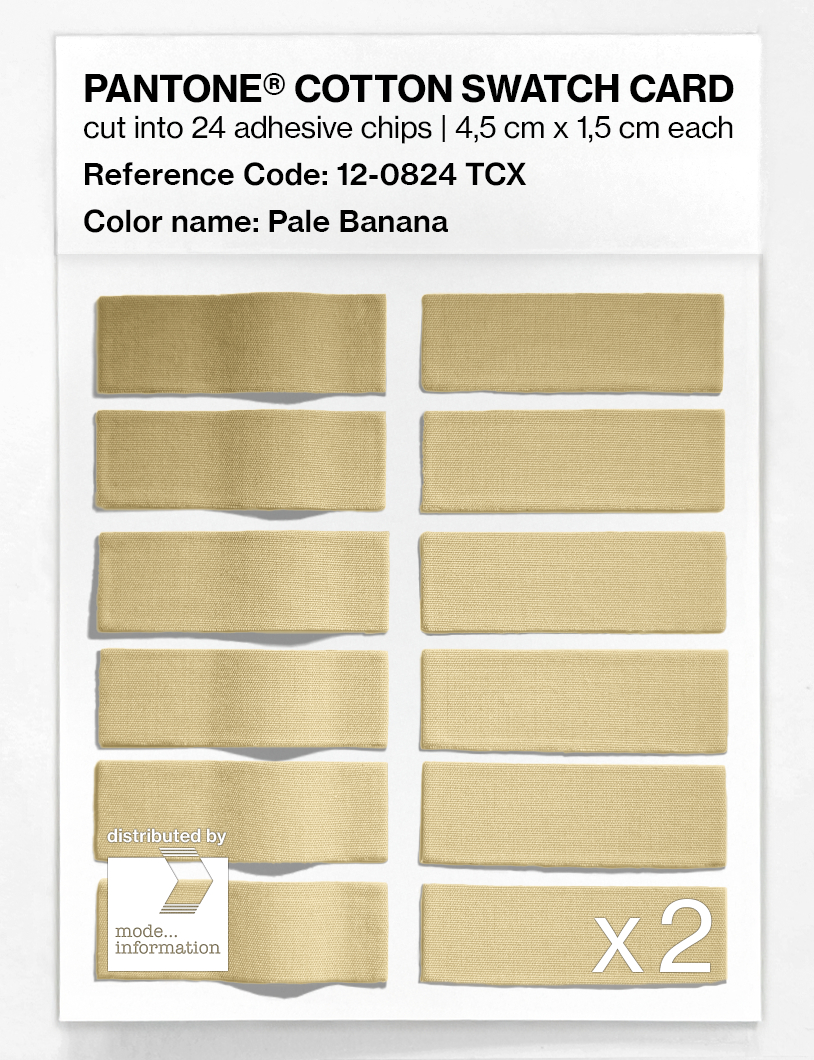 Artikelbild 6 des Artikels “PANTONE® COTTON SWATCH CARD 12-0824 TCX Pale Banana “