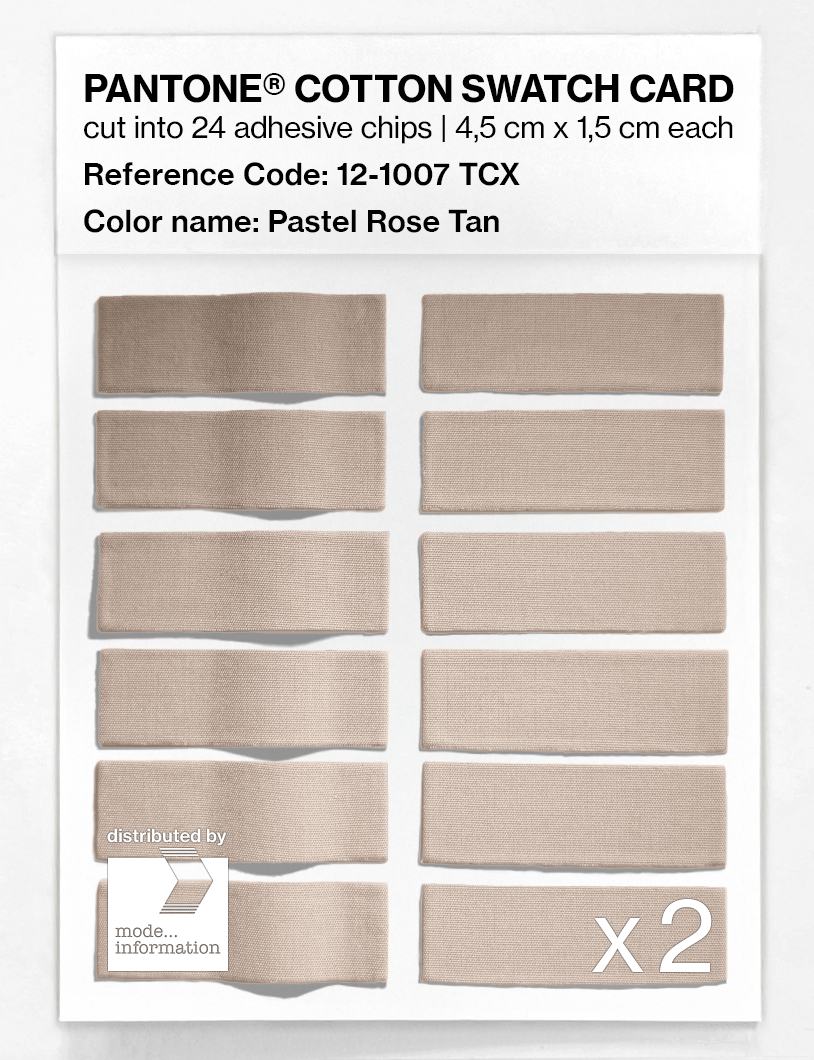 Artikelbild 6 des Artikels “PANTONE® COTTON SWATCH CARD 12-1007 TCX Pastel Rose Tan “